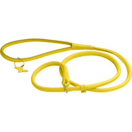 Collar Glamour Поводок-удавка круглый для собак, ширина 6 мм, длина 135 см, желтый – интернет-магазин Ле’Муррр