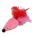 N1 Игрушка Мышь с мятой розовый мех, хвост перо – интернет-магазин Ле’Муррр