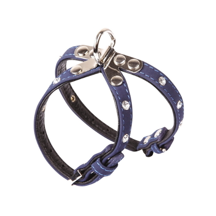 Dezzie Шлейка для собак, шея 22-28 см, грудь 34-40 см, темно-синяя – интернет-магазин Ле’Муррр