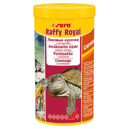 Sera Raffy Royal Корм для рептилий и амфибий, натуральные кусочки – интернет-магазин Ле’Муррр