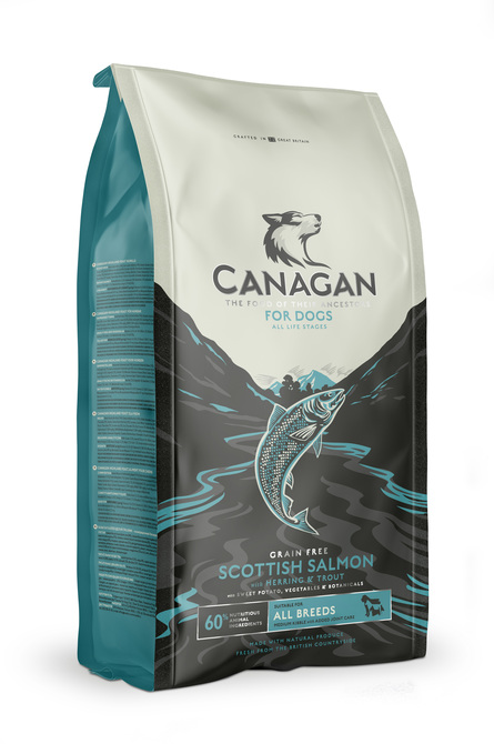 CANAGAN Grain Free Scottish Salmon Беззерновой сухой корм для собак и щенков всех пород (с лососем) – интернет-магазин Ле’Муррр