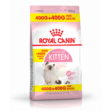 Набор Royal Canin Kitten Сухой корм для котят от 4 до 12 месяцев (400 гр + 400 гр) – интернет-магазин Ле’Муррр