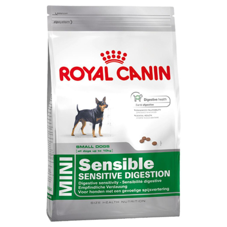 Royal Canin Mini Sensible Сухой корм для взрослых собак мелких пород с чувствительным пищеварением – интернет-магазин Ле’Муррр