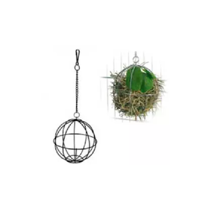 Trixie Кормушка-шар подвесная для грызунов, диаметр 8 см, металл – интернет-магазин Ле’Муррр
